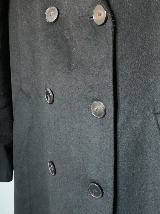 Zara Double Faced Wool Blend Double Breasted Coat - Picture 4 of 6